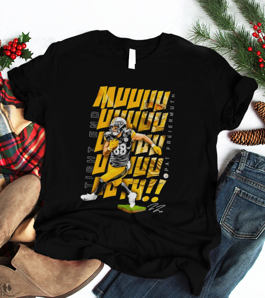Pat Freiermuth Pittsburgh Steelers Muuuuuuth Tight End T-Shirt