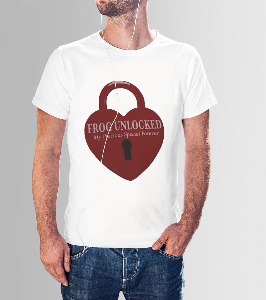 Frog Unlocked Heart Lock My Precious Special Forever T-Shirt