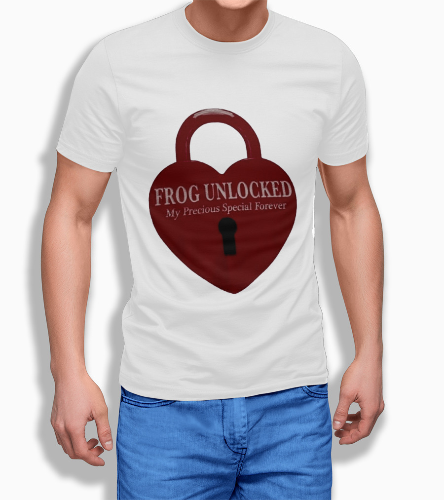 Frog Unlocked Heart Lock My Precious Special Forever T-Shirt