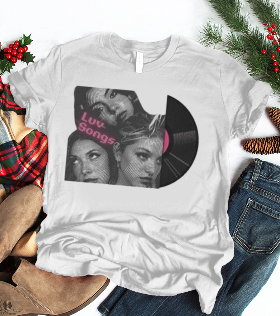 Triple Charm Vinyl Record Luv Songs T-Shirt