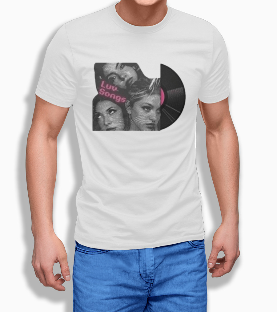 Triple Charm Vinyl Record Luv Songs T-Shirt
