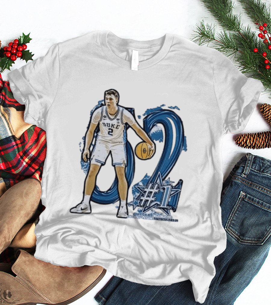 Duke Basketball Cooper Flagg Draft Number One Dallas Mavericks T-Shirt