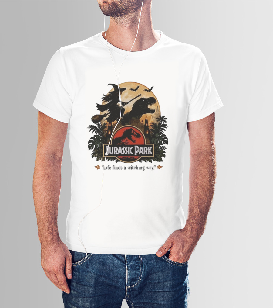 Jurassic Park Life Finds A Witching Way Halloween T-Shirt