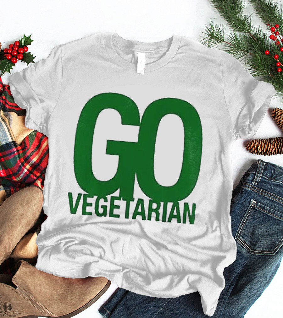 Justice Hamburgers Are Made Of What Go Vegetarian Cow T-Shirt