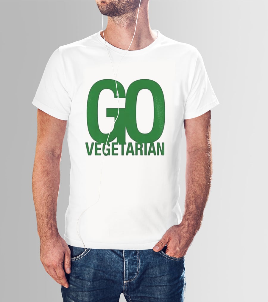 Justice Hamburgers Are Made Of What Go Vegetarian Cow T-Shirt