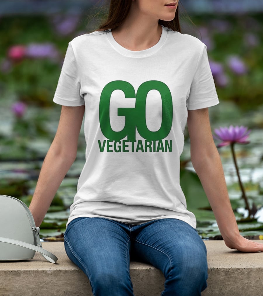 Justice Hamburgers Are Made Of What Go Vegetarian Cow T-Shirt