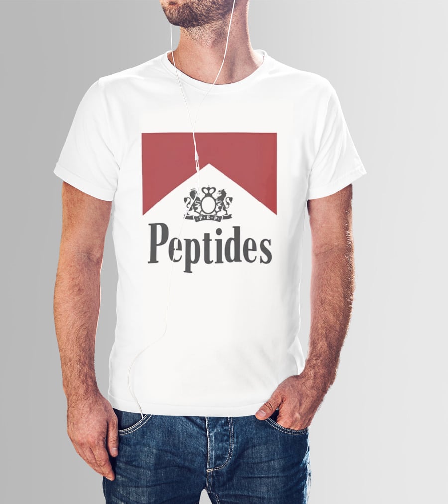 Peptides Regal Crest And Red Banner T-Shirt