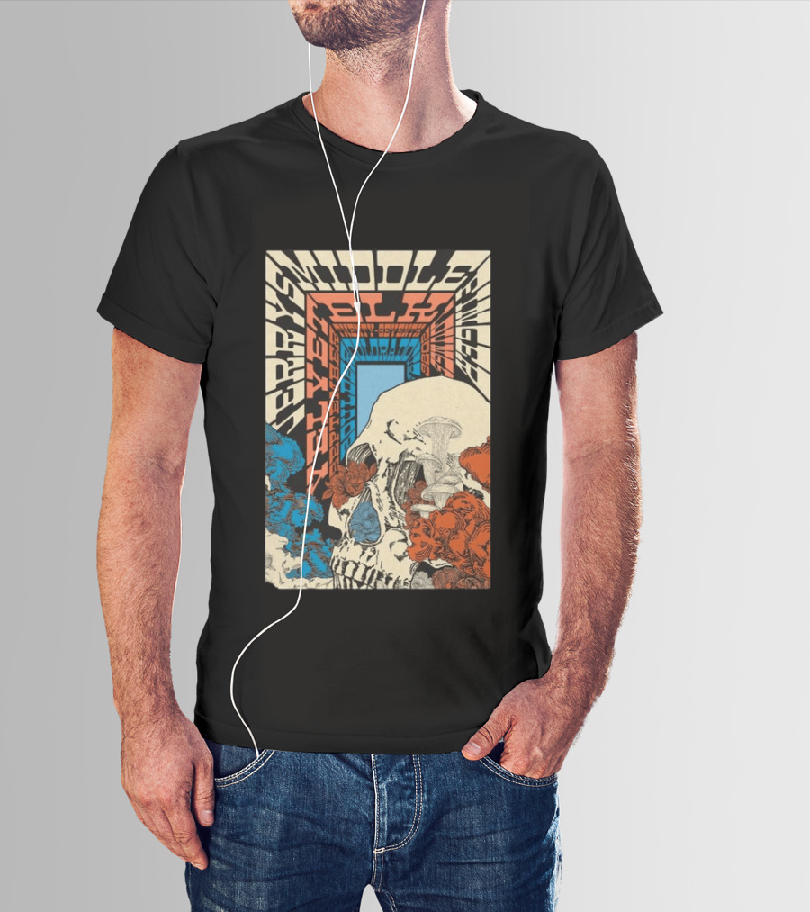 Jerry's Middle Finger Boulder Colorado September 27 2026 Skull T-Shirt