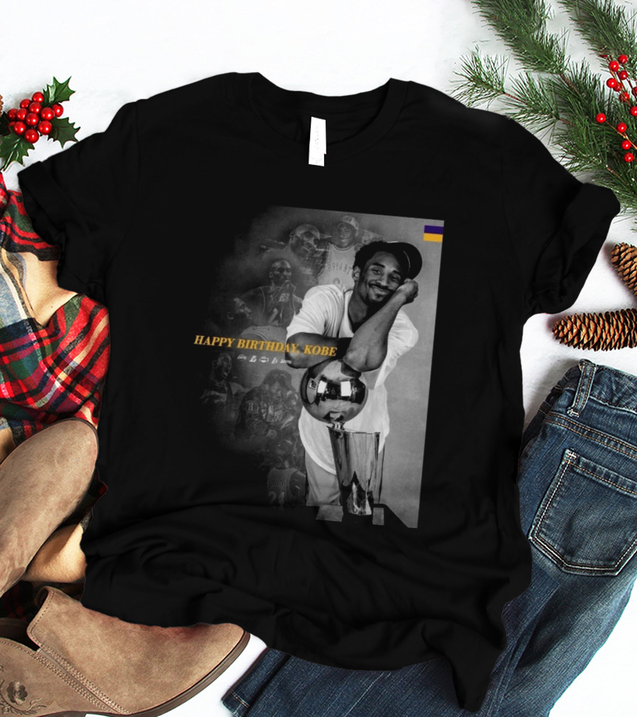 Legend Laker Happy Birthday Kobe Iconic Moments And Achievements T-Shirt