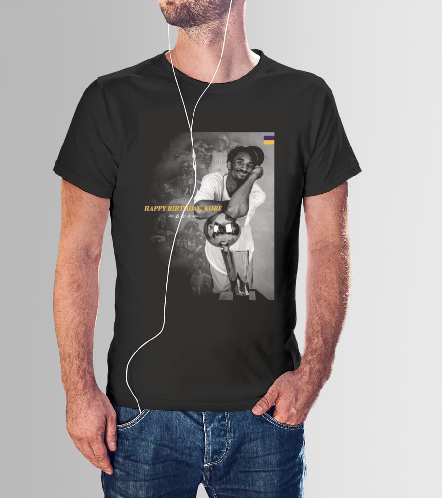 Legend Laker Happy Birthday Kobe Iconic Moments And Achievements T-Shirt