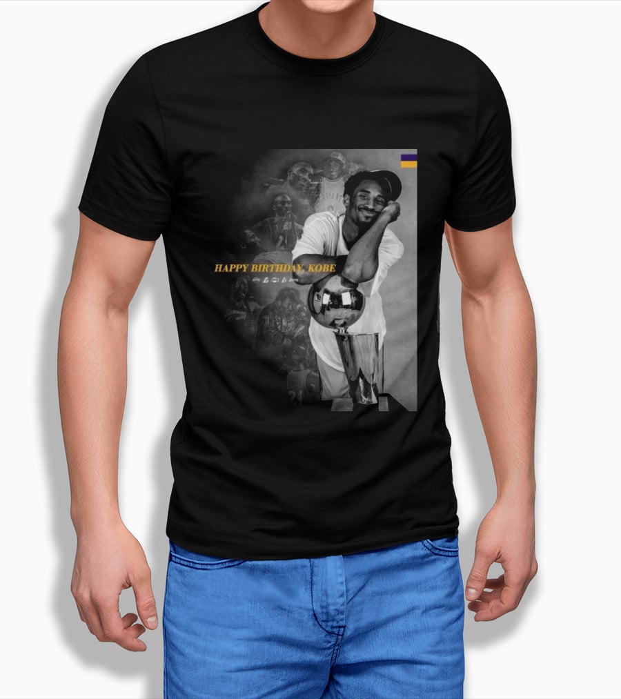 Legend Laker Happy Birthday Kobe Iconic Moments And Achievements T-Shirt