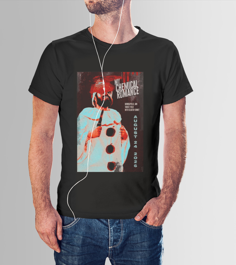 My Chemical Romance Minneapolis MN Target Field August 24 2026 With Sleater Kinney T-Shirt