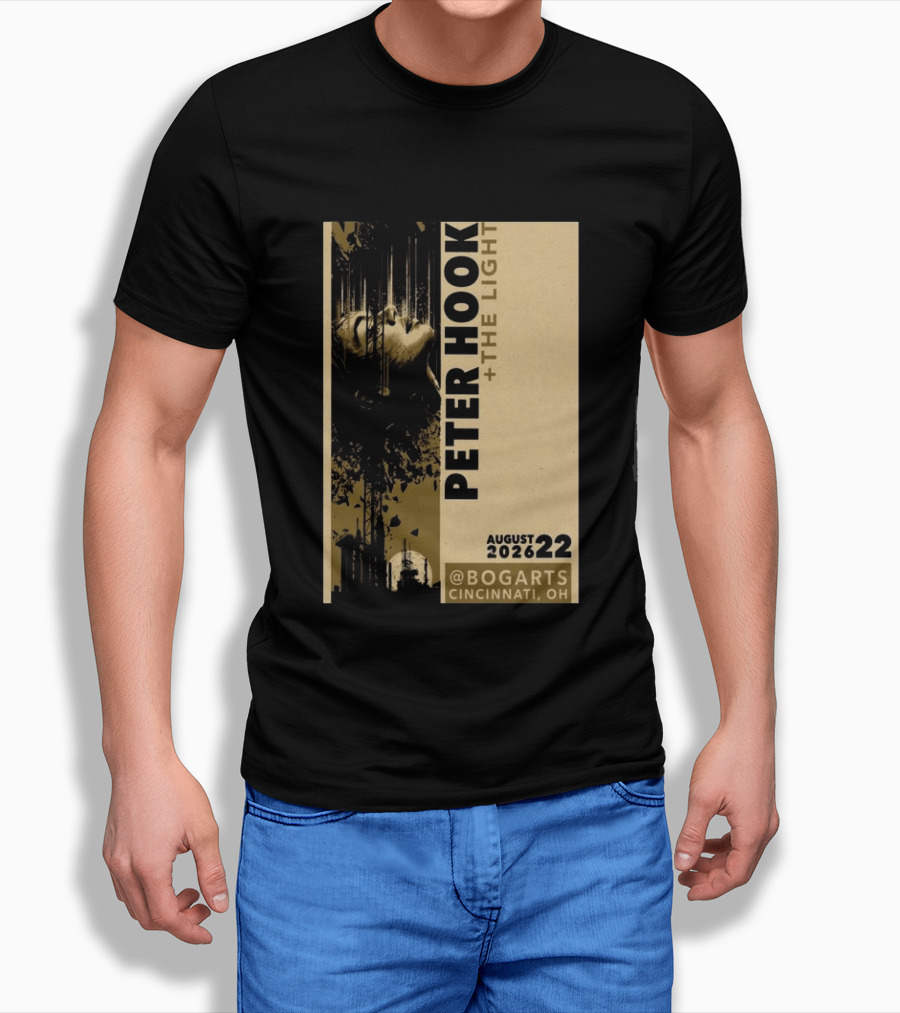 Peter Hook And The Light Live At Bogarts Cincinnati 2026 T-Shirt