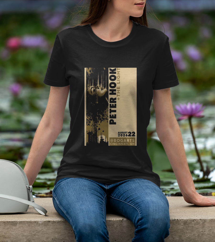 Peter Hook And The Light Live At Bogarts Cincinnati 2026 T-Shirt