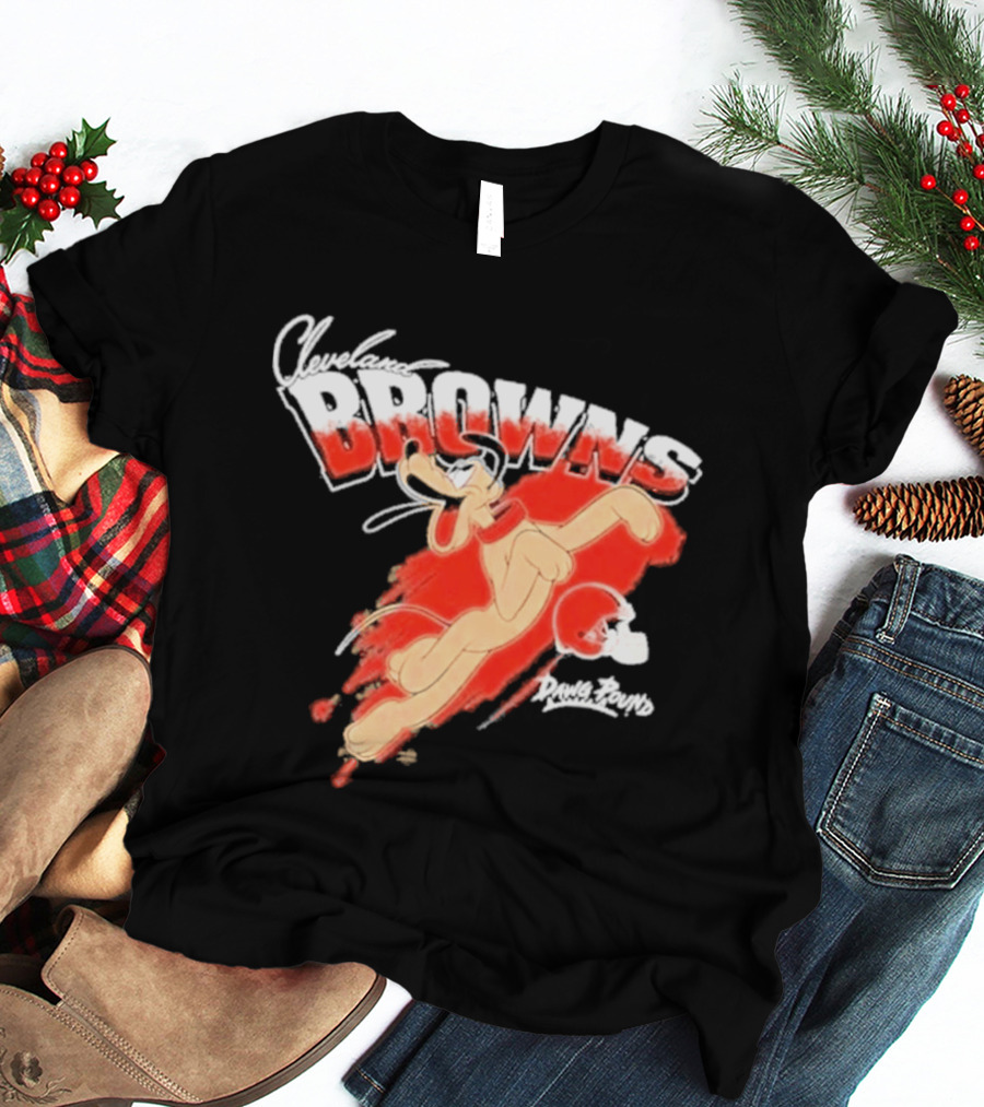 Disney Marvel Collection Pluto Cleveland Browns Collaboration T-Shirt