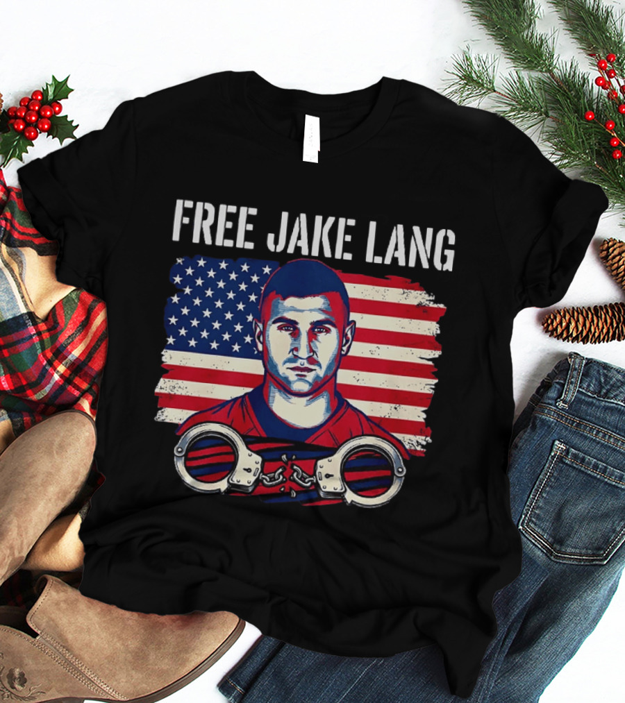 Free Jake Lang USA Flag Handcuffs T-Shirt