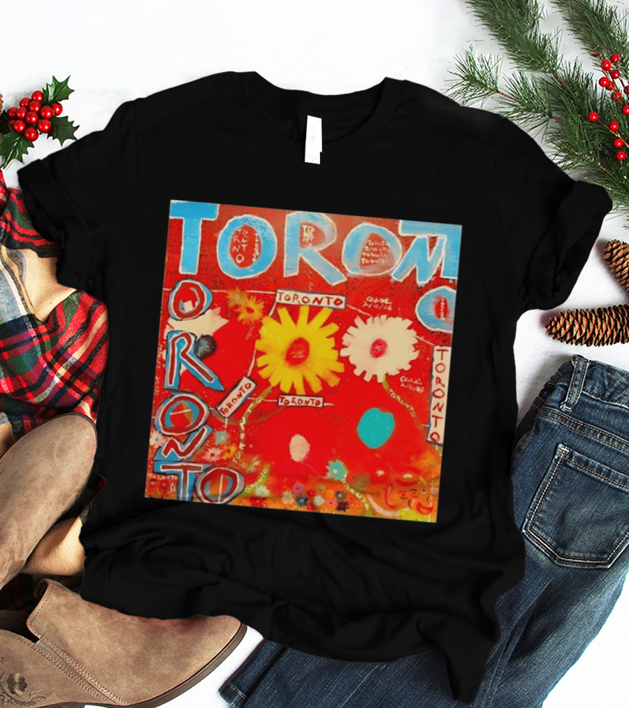 Toronto Floral By Ceare Painting Colorful Flowers T-Shirt