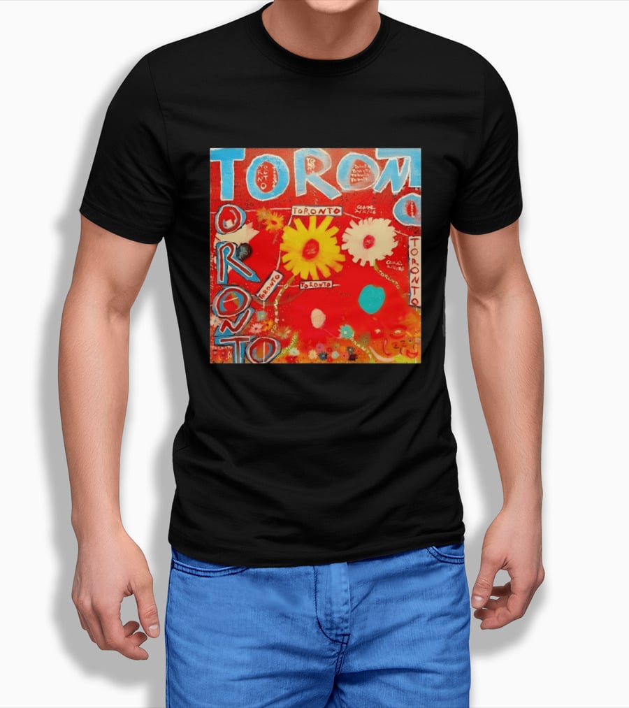 Toronto Floral By Ceare Painting Colorful Flowers T-Shirt