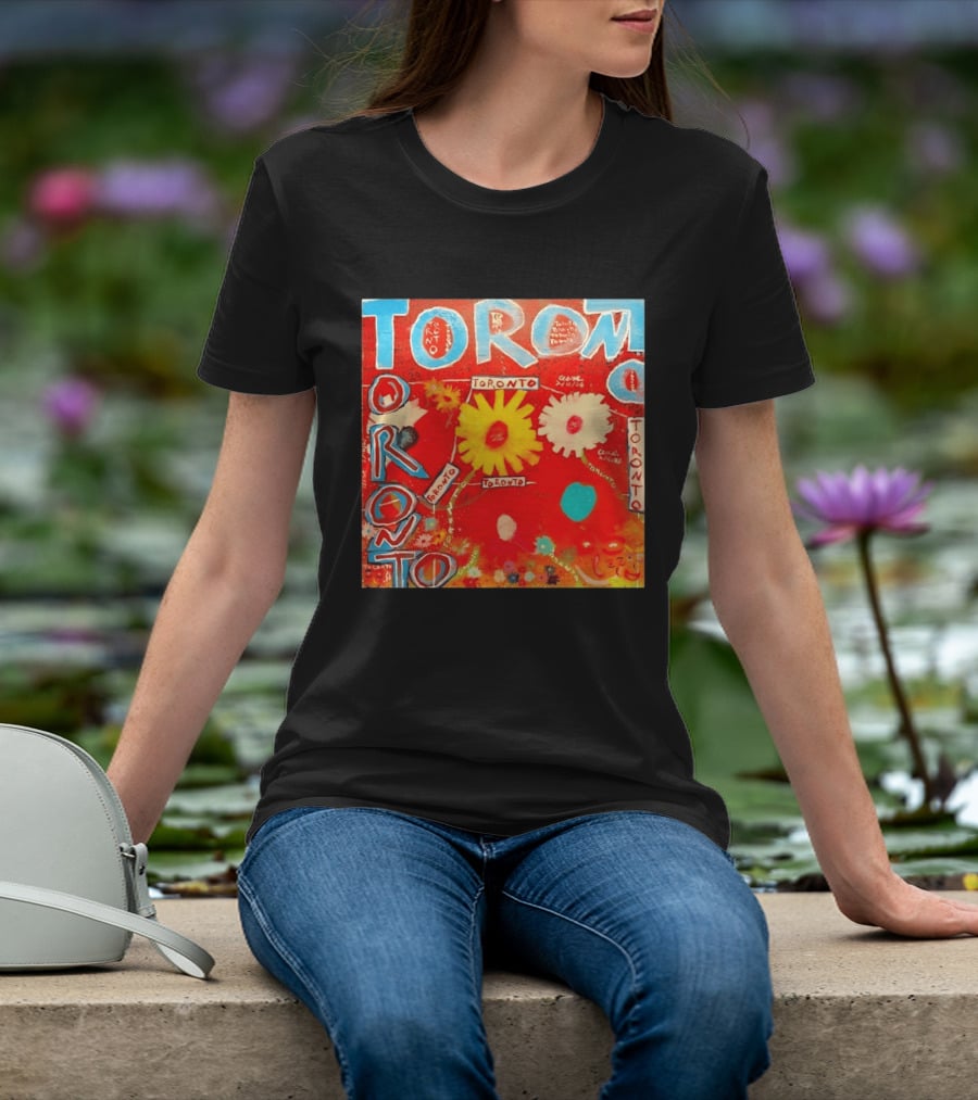 Toronto Floral By Ceare Painting Colorful Flowers T-Shirt