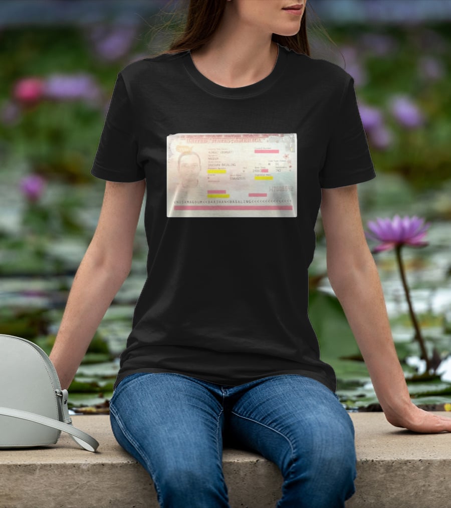 United States Of America Visa Darshan Basaling Magdum Mumbai Passport T-Shirt