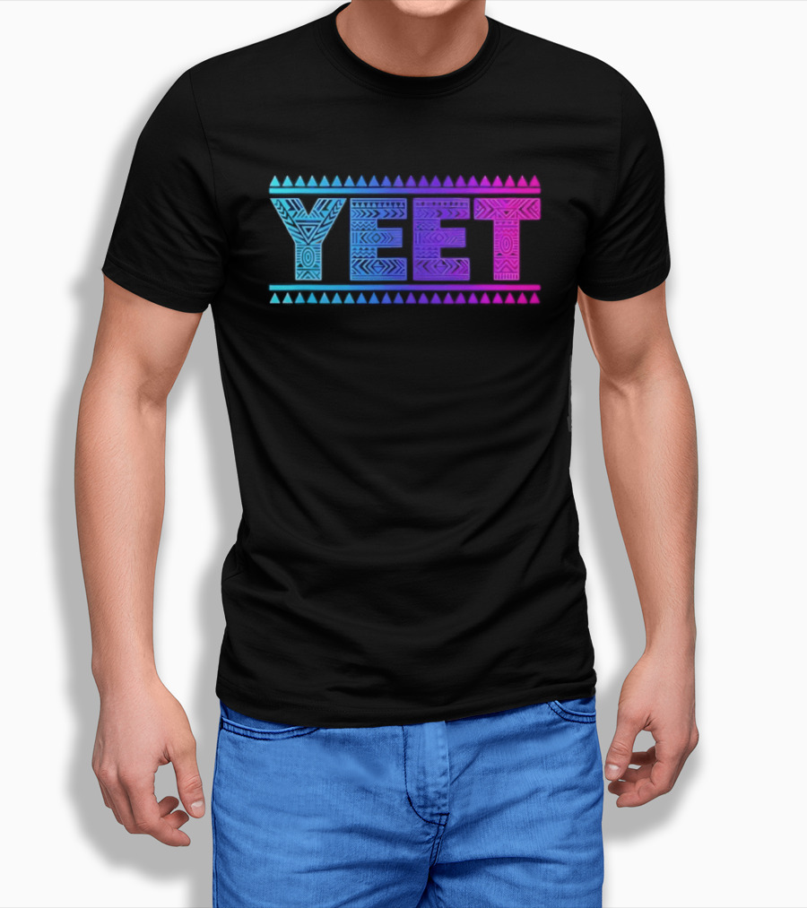 YEET Tribal Slang Gradient T-Shirt