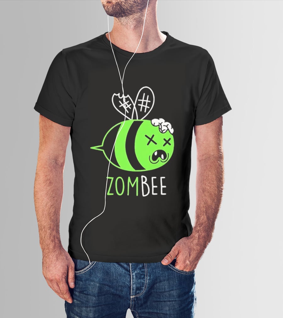 Zombee Brainy Undead Insect Horror Bee T-Shirt