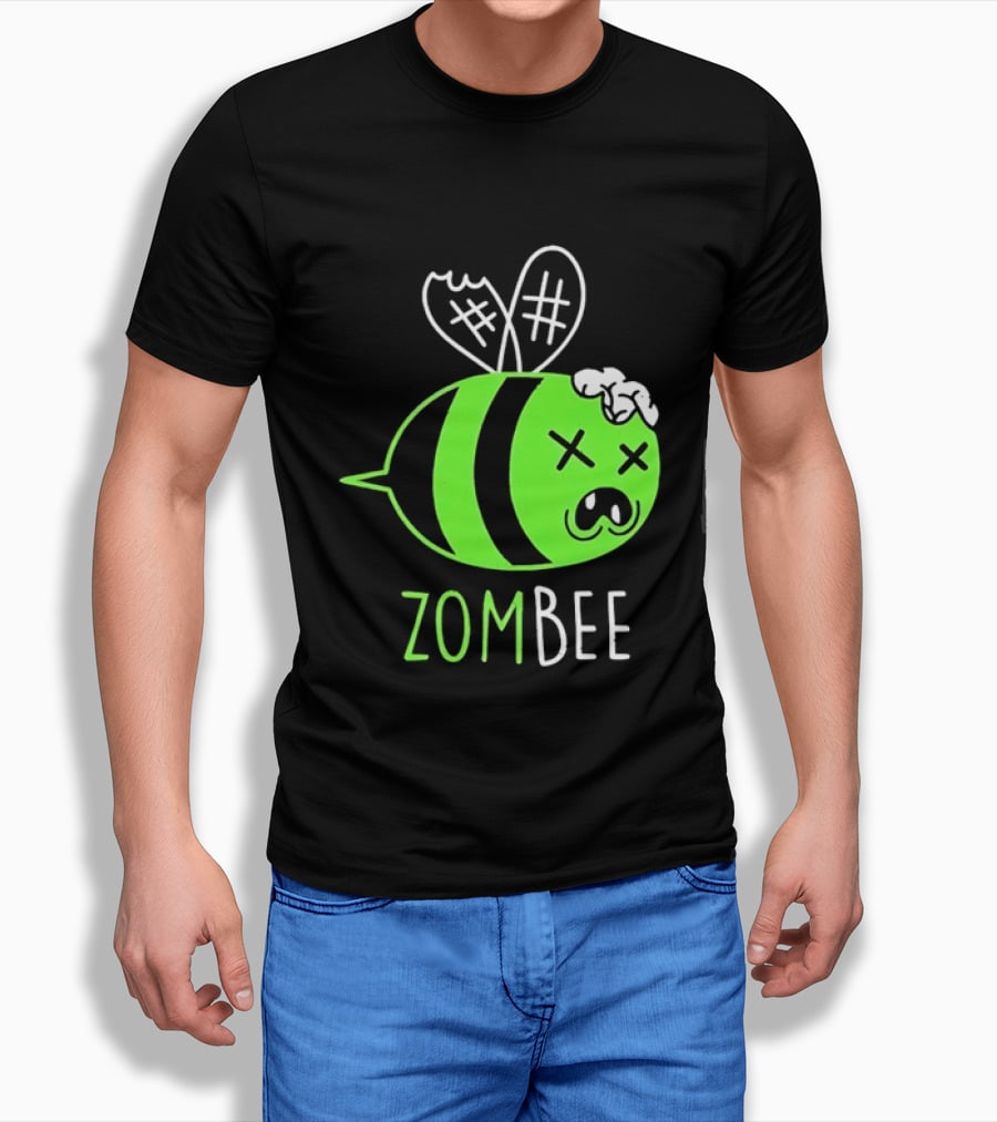 Zombee Brainy Undead Insect Horror Bee T-Shirt