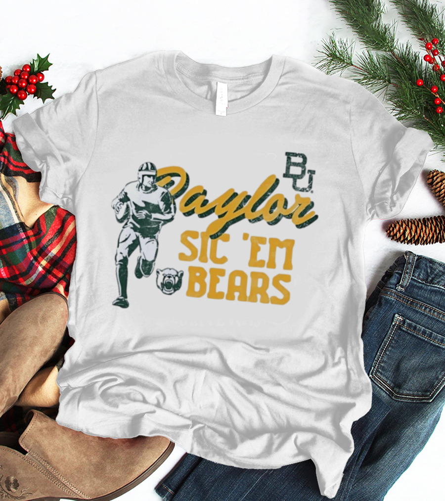 Baylor Bears Sic 'Em BU Football Eighteen Forty Five T-Shirt