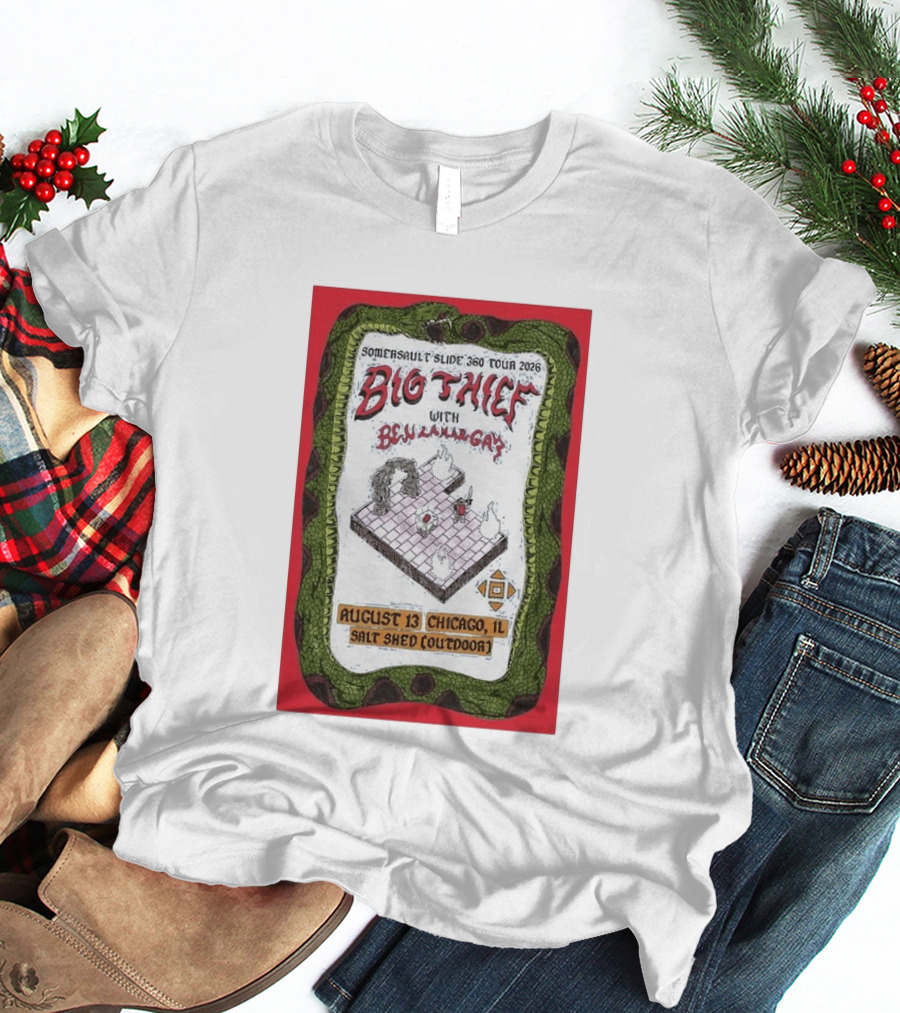 Somersault'slide 360 Tour 2026 Big Thief With Ben Lamar Gay August 13 Chicago Salt Shed Outdoor T-Shirt