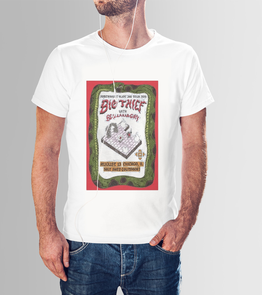 Somersault'slide 360 Tour 2026 Big Thief With Ben Lamar Gay August 13 Chicago Salt Shed Outdoor T-Shirt