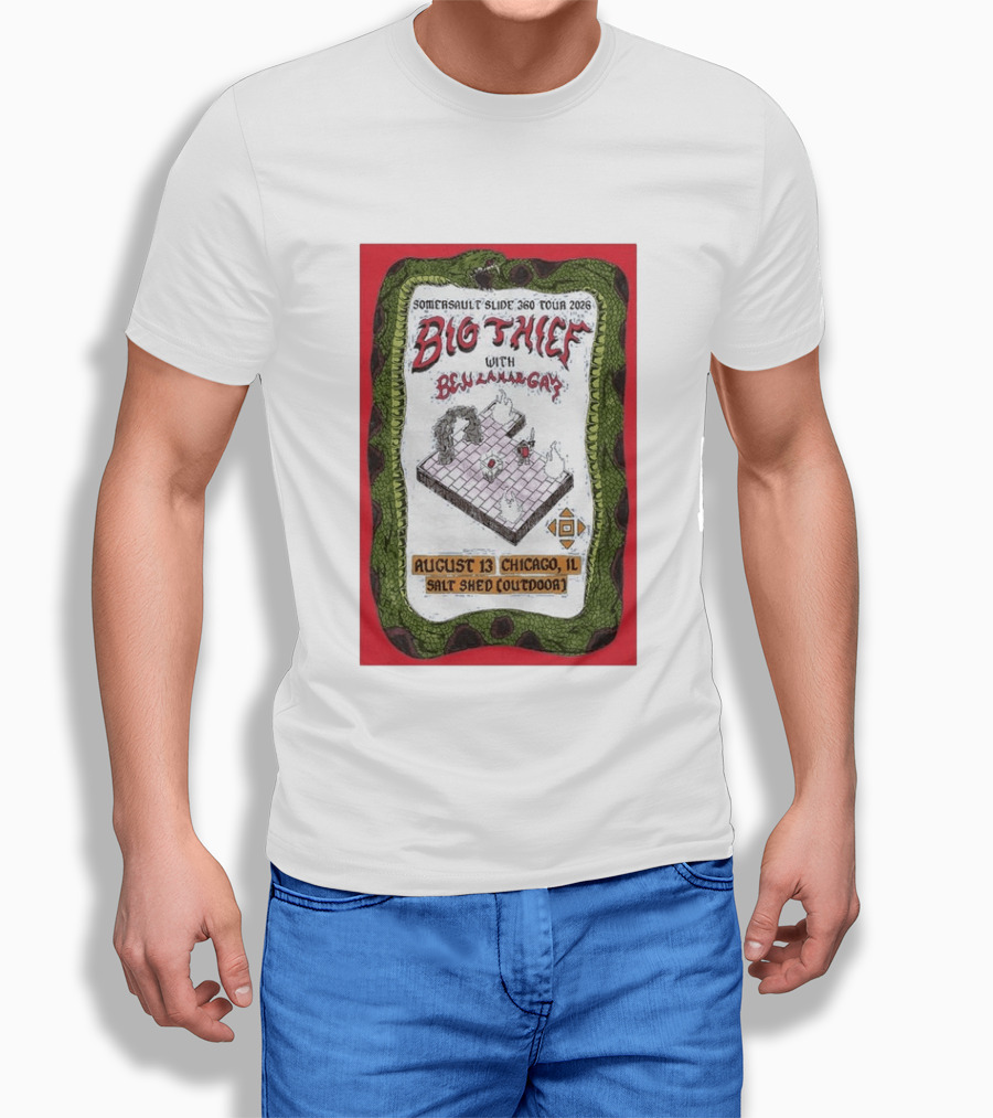 Somersault'slide 360 Tour 2026 Big Thief With Ben Lamar Gay August 13 Chicago Salt Shed Outdoor T-Shirt