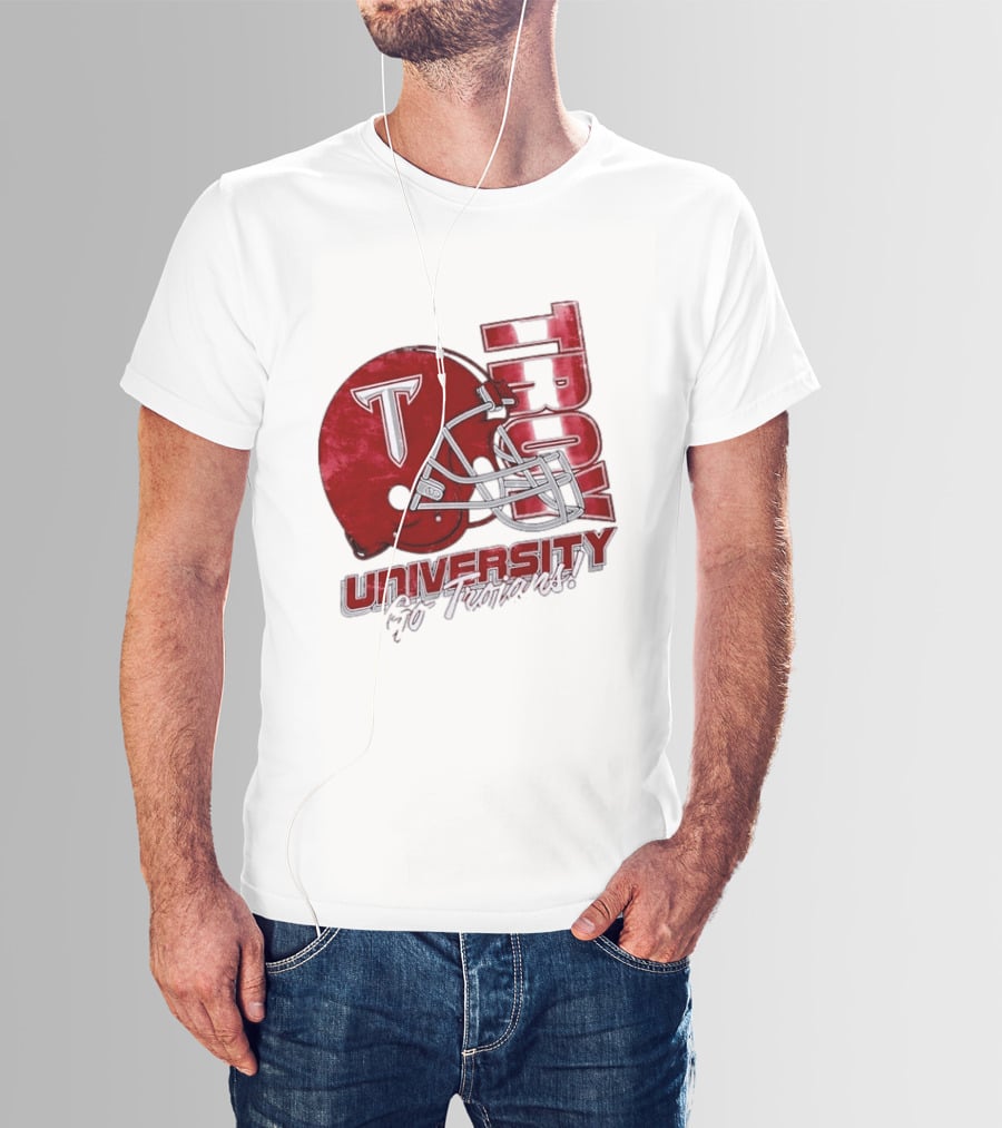 Troy Trojans University Go Trojans Football Helmet T T-Shirt