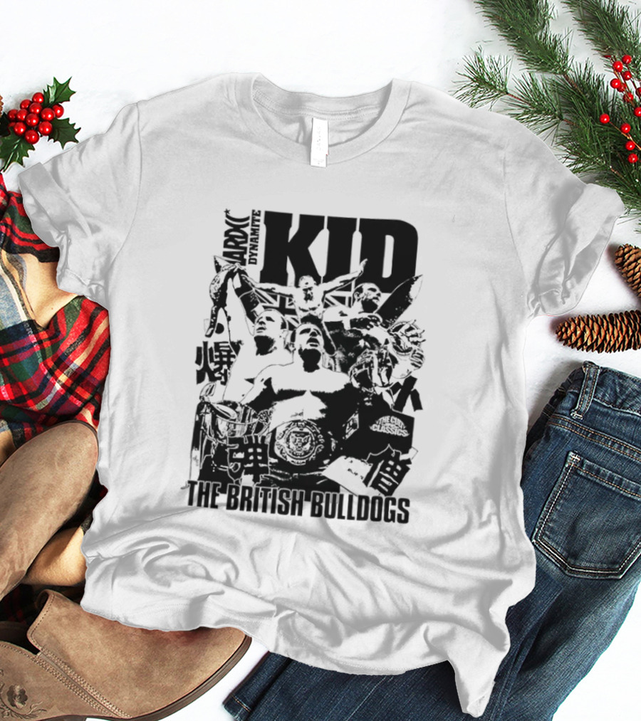Dynamite Kid The British Bulldogs WWE Wrestling Cult T-Shirt