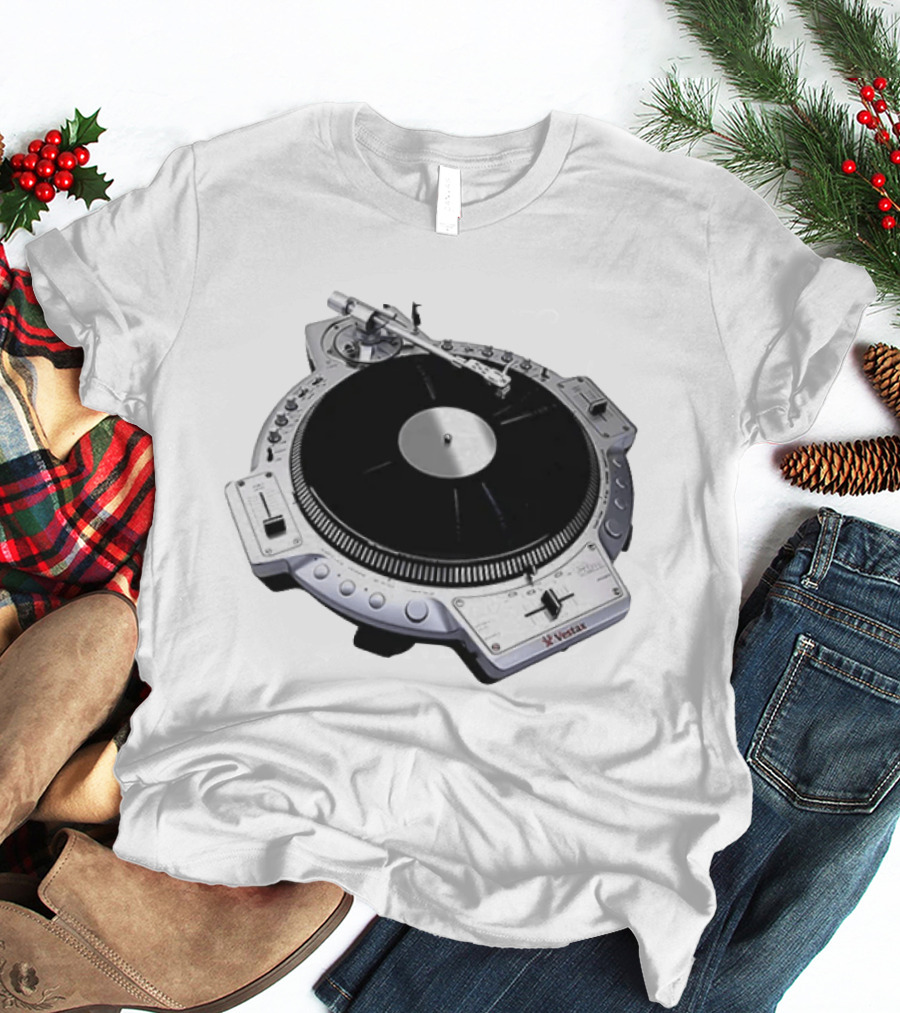 Vestax QFO Turntable Professional DJ Equipment Scratch Mixing T-Shirt