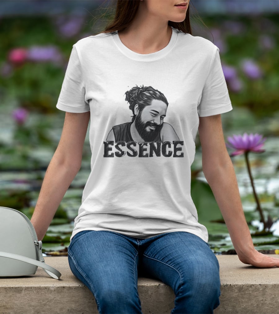 Essence Bearded Man Minimalist Smiling T-Shirt