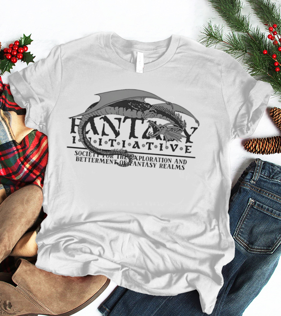 Fantasy Initiative Society For The Exploration And Betterment Of Fantasy Realms Dragon T-Shirt
