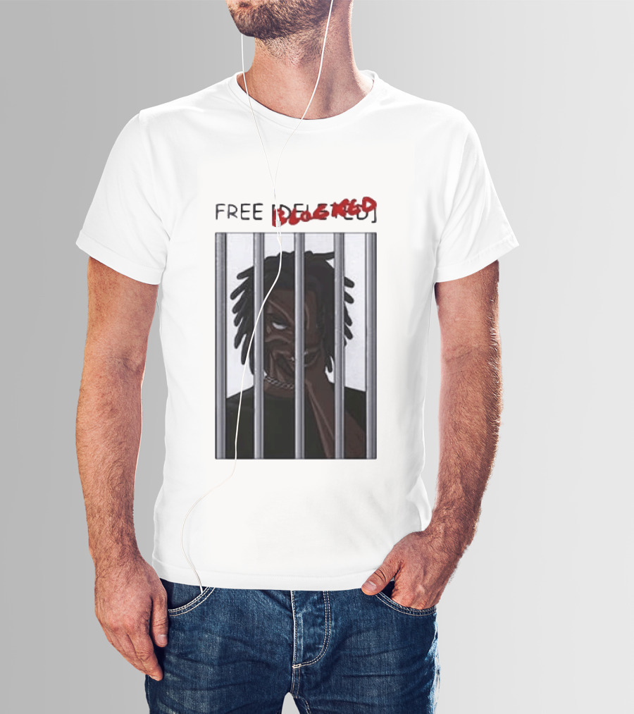 Free Blocked The Commissary Villain Dept Character Behind Bars T-Shirt