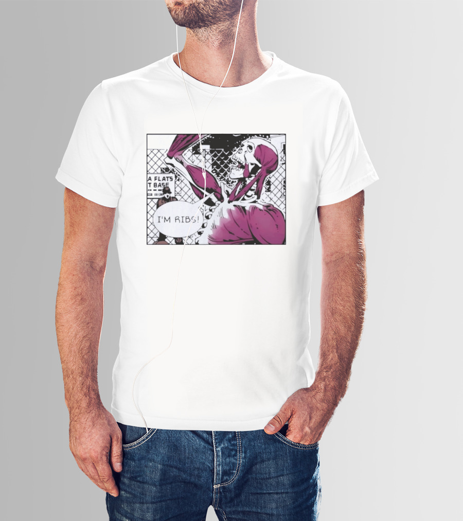 I'm Ribs Comic Panel Skeleton Pop Art Muscular Anatomy T-Shirt