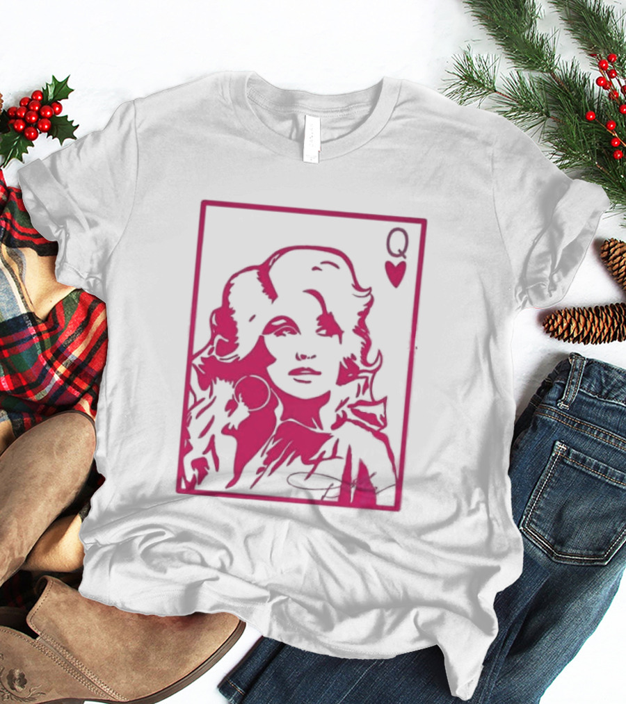 Dolly Parton Queen Of Hearts Playing Card Country Music T-Shirt
