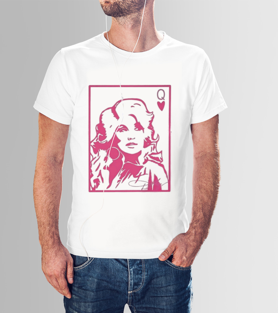 Dolly Parton Queen Of Hearts Playing Card Country Music T-Shirt