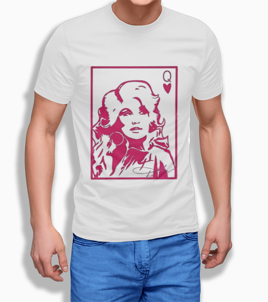 Dolly Parton Queen Of Hearts Playing Card Country Music T-Shirt
