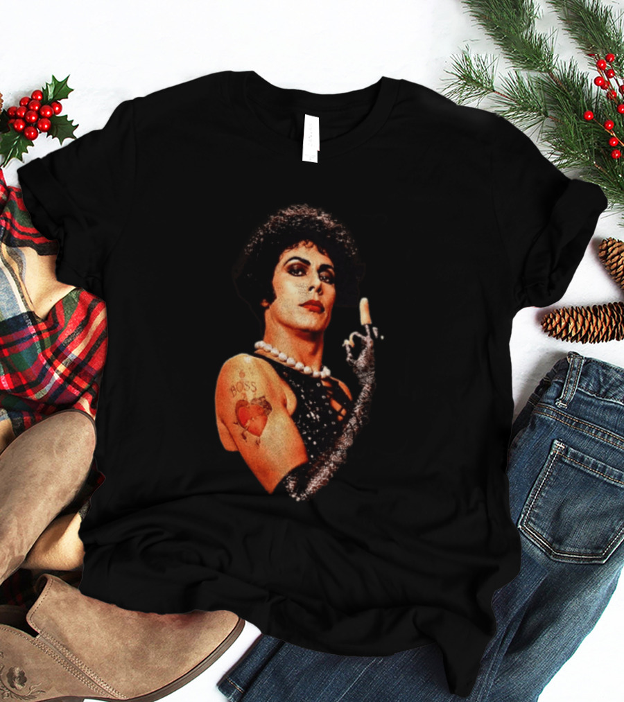 Dr Frank N Furter Rocky Horror Picture Show Boss Heart Tattoo T-Shirt