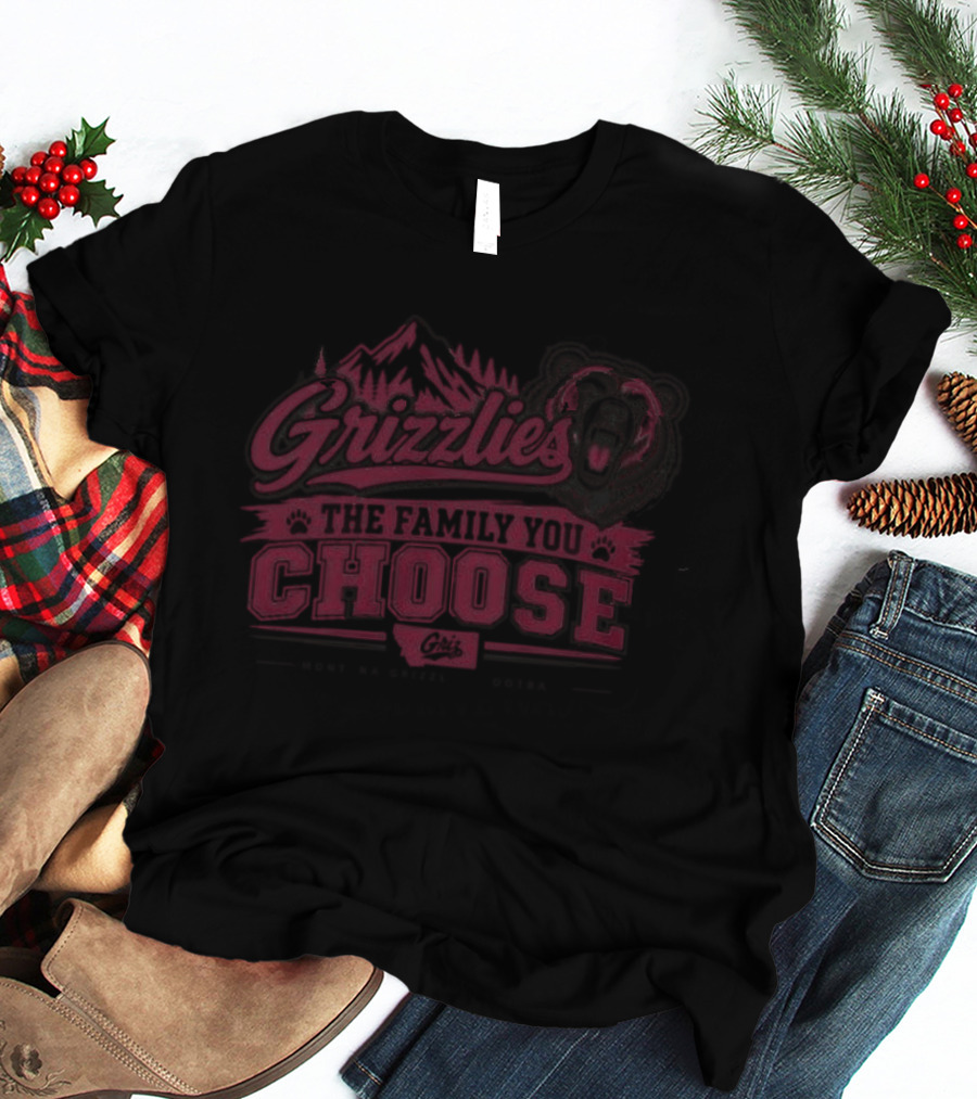 Grizzlies The Family You Choose Grow Be Grizzle Georgia T-Shirt