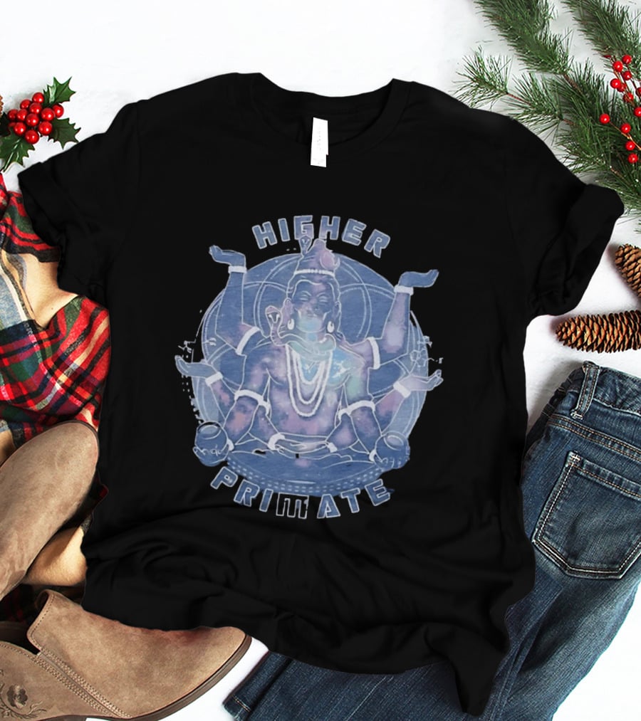 Higher Primate Shiva Meditation Galaxy Spiritual T-Shirt