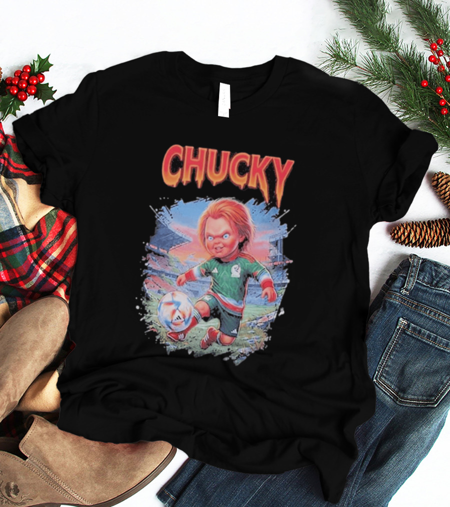 Chucky In Mexico Soccer Halloween House Of Tees T-Shirt