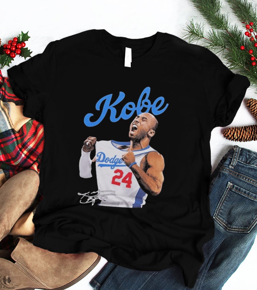 House Of Tees Kobe Bryant Dodgers 24 Jersey Image T-Shirt