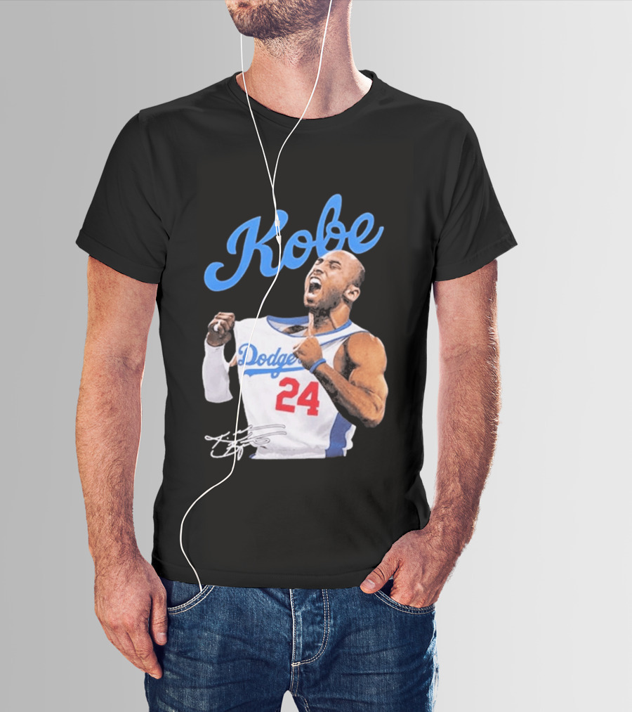 House Of Tees Kobe Bryant Dodgers 24 Jersey Image T-Shirt