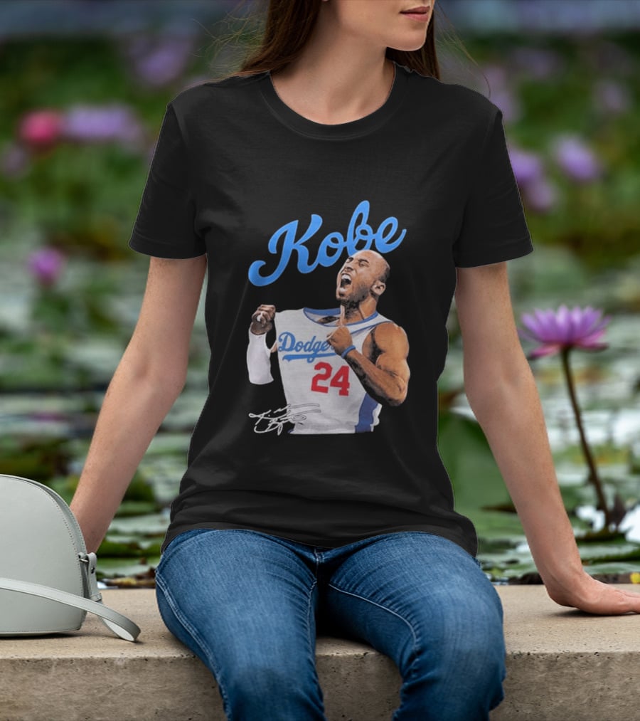 House Of Tees Kobe Bryant Dodgers 24 Jersey Image T-Shirt