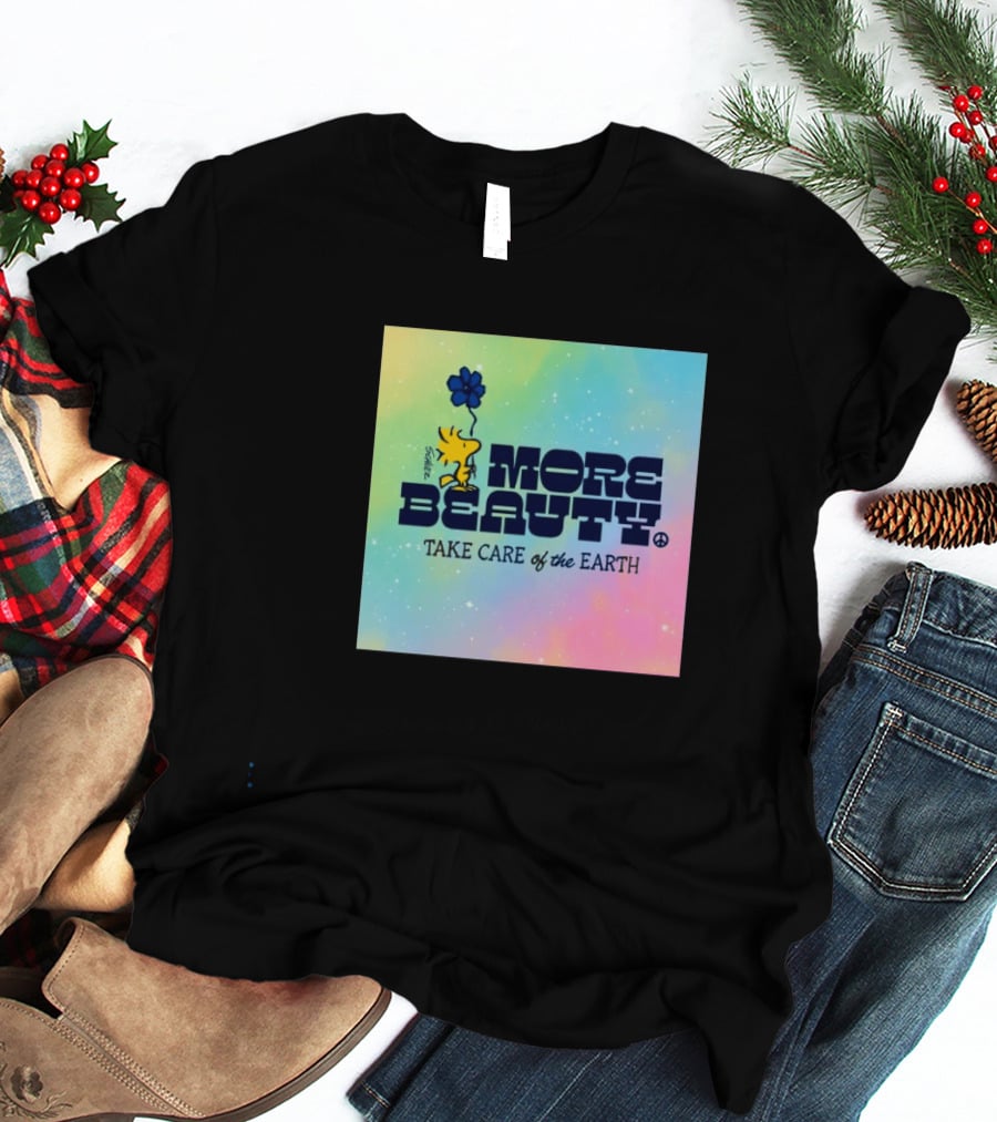 Woodstock More Beauty Care The Earth Peace Sign Balloon Tie Dye T-Shirt