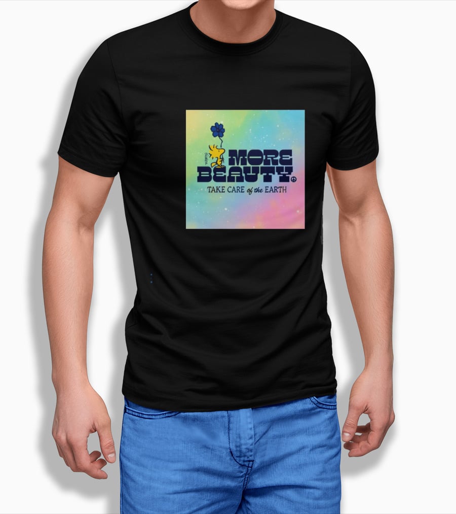 Woodstock More Beauty Care The Earth Peace Sign Balloon Tie Dye T-Shirt